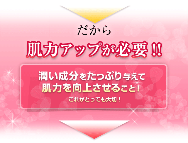 肌力アップが必要